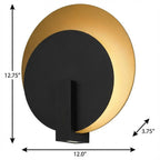 Black LED Dimmable Outdoor Hanging Light