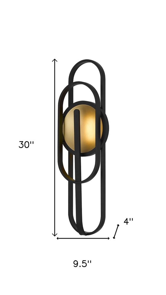 Black LED Dimmable Outdoor Hanging Light