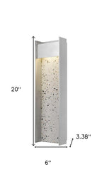Silver LED Dimmable Outdoor Hanging Light