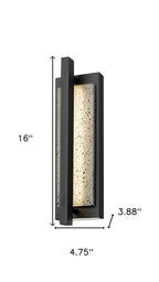 Black LED Dimmable Outdoor Hanging Light