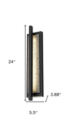 Black LED Dimmable Outdoor Hanging Light