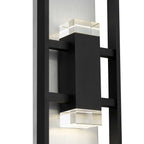 Black LED Dimmable Outdoor Hanging Light