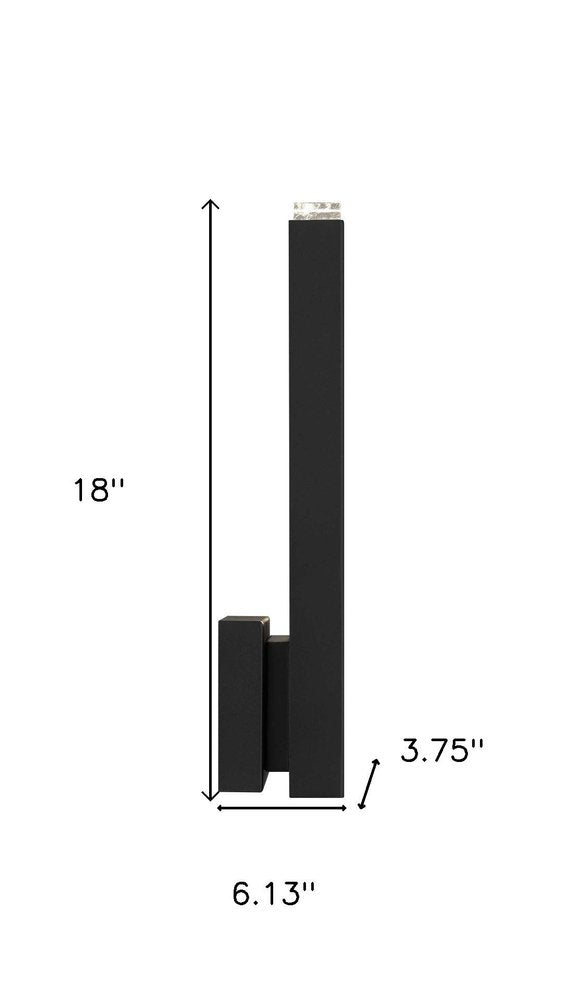 Black LED Dimmable Outdoor Hanging Light