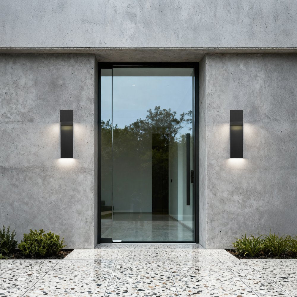 Black LED Dimmable Outdoor Hanging Light