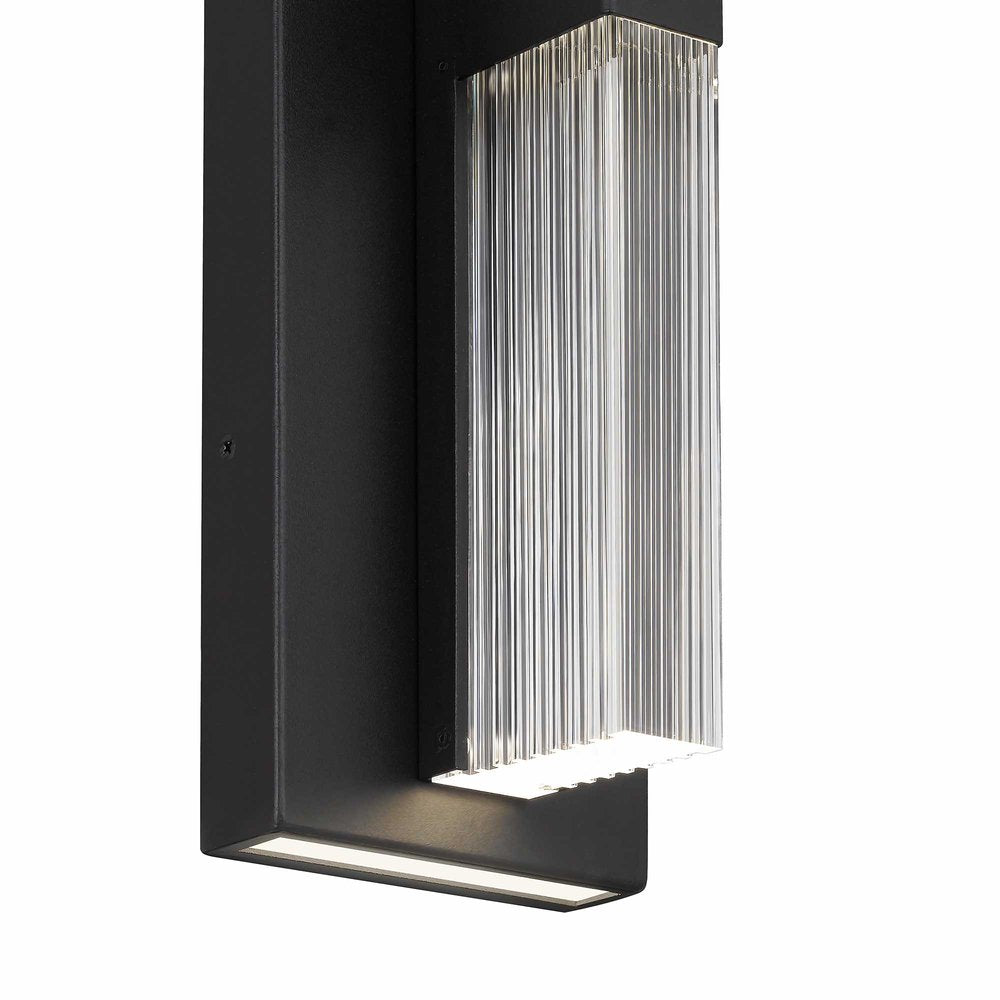 Black LED Dimmable Outdoor Hanging Light
