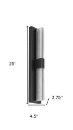 Black LED Dimmable Outdoor Hanging Light