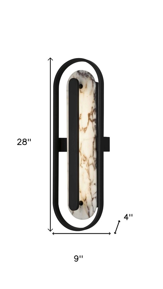 Black LED Dimmable Outdoor Hanging Light