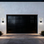 Black Transparent LED Dimmable Outdoor Hanging Light