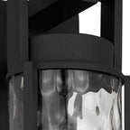 Black Hammered LED Dimmable Outdoor Hanging Light