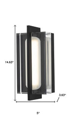 Black LED Dimmable Outdoor Hanging Light