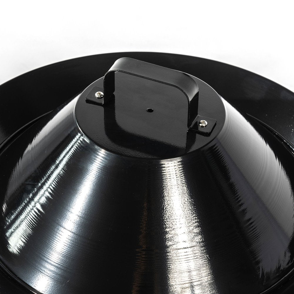 50000 BTU 19" Black Steel Propane Portable Tabletop Round Fire Pit
