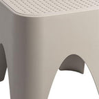 15" Plastic Outdoor Footstool Ottoman