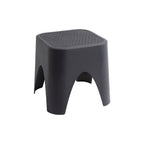 15" Plastic Outdoor Footstool Ottoman
