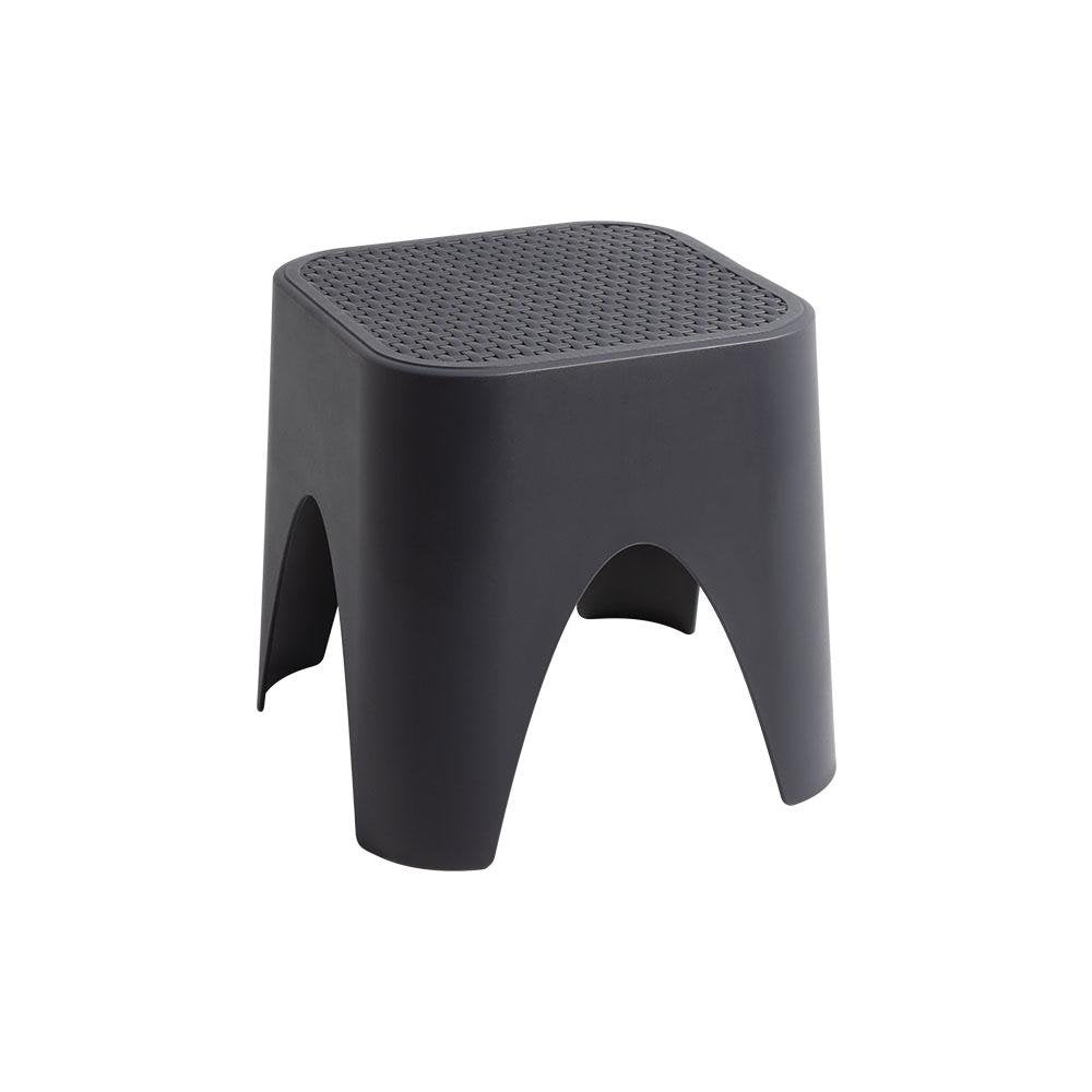 15" Plastic Outdoor Footstool Ottoman