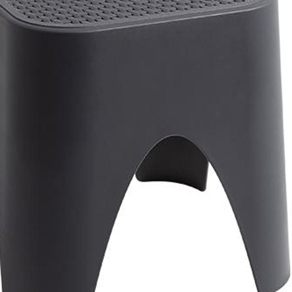 15" Plastic Outdoor Footstool Ottoman