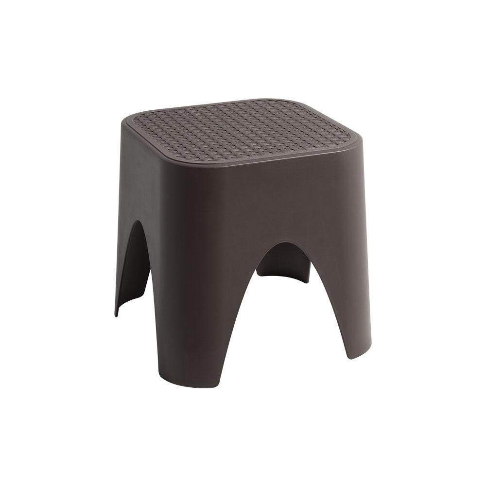15" Plastic Outdoor Footstool Ottoman