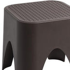 15" Plastic Outdoor Footstool Ottoman