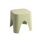 15" Plastic Outdoor Footstool Ottoman