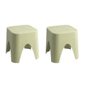 15" Plastic Outdoor Footstool Ottoman