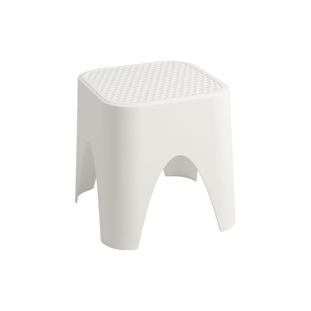 15" Plastic Outdoor Footstool Ottoman