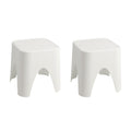 15" Plastic Outdoor Footstool Ottoman
