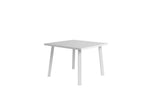 39" White Aluminum Square Outdoor Dining Table