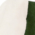 14" X 20" Green And Ivory Cotton Christmas Gnomes Throw Pillow With Embroidery