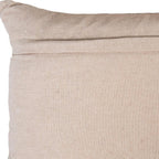 14" X 20" Beige Ivory And Gold Christmas Snowflakes Throw Pillow With Embroidery