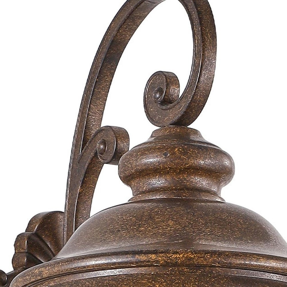 Bronze Transparent Outdoor Hanging Light