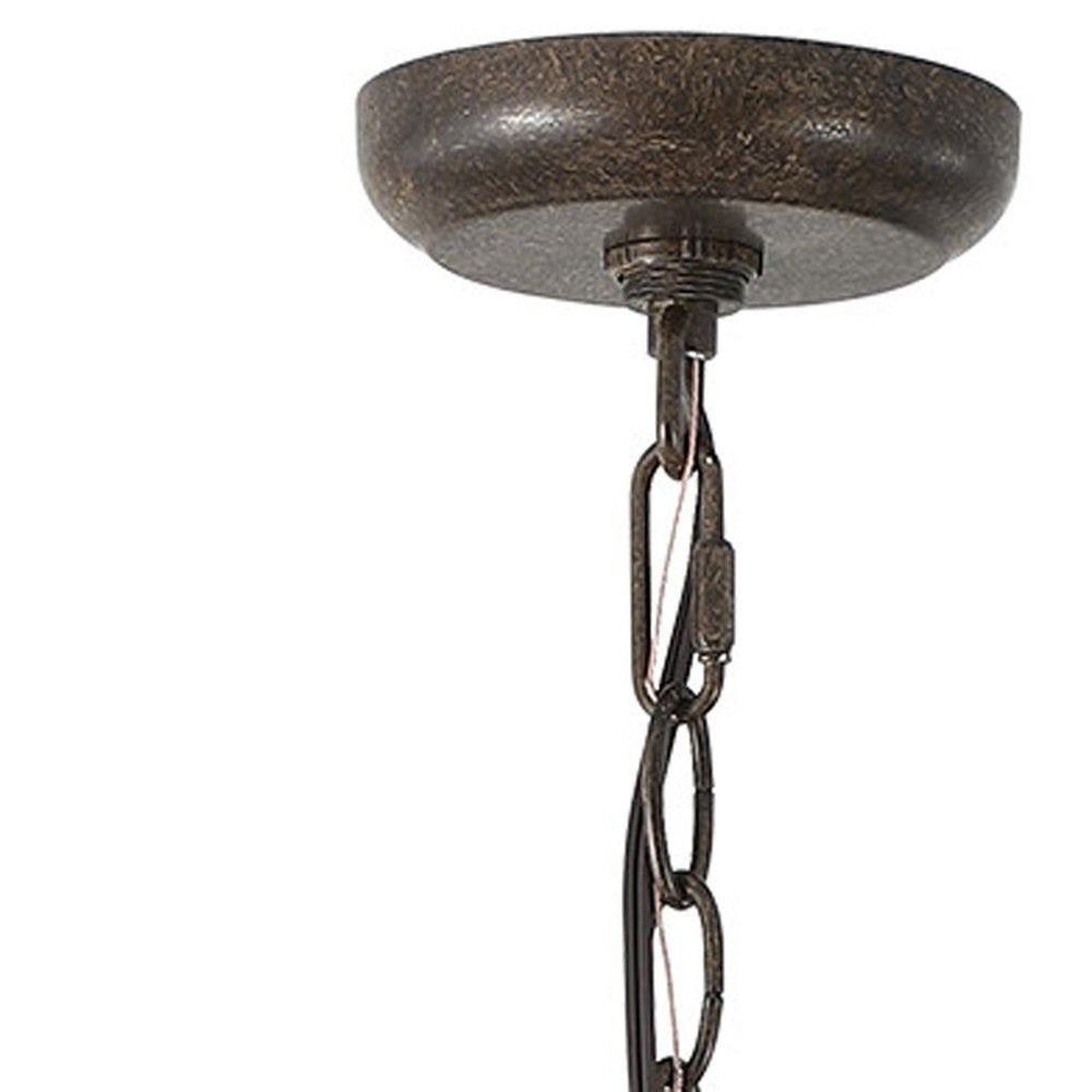 Bronze Transparent Outdoor Hanging Light