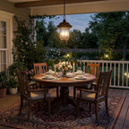 Bronze Transparent Outdoor Hanging Light