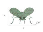 Set of Two Green Iron Garden Art