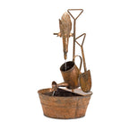 33" Copper Iron Birds Garden Art