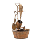 33" Copper Iron Birds Garden Art