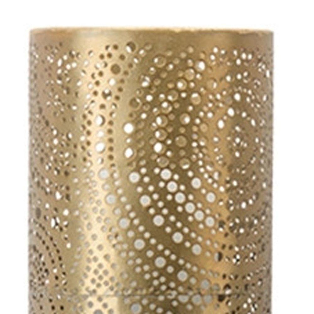 Set of Four Gold Metal Garden Stake