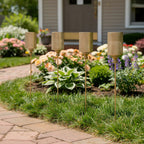 Set of Four Gold Metal Garden Stake
