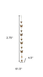 3" Copper Iron Rain Chain