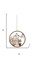 16" Bronze Metal Floral Bouquet Garden Art