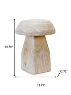 16" Beige Solid and Manufactured Wood Floral Bouquet Garden Accents Accessories