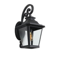 Black Transparent Outdoor Hanging Light With Clear Shades
