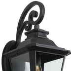 Black Transparent Outdoor Hanging Light With Clear Shades