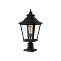 Black Transparent Outdoor Hanging Light With Clear Shades
