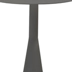 20" Dark Gray Aluminum Round Outdoor Side Table
