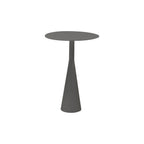 20" Dark Gray Aluminum Round Outdoor Side Table