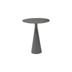 20" Dark Gray Aluminum Round Outdoor Side Table