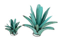 20" Turquoise Metal Succulent Garden Hanging Wall or Door Decor