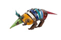 18" Rainbow Metal Armadillo Garden Hanging Wall or Door Decor