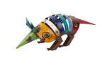 18" Rainbow Metal Armadillo Garden Hanging Wall or Door Decor