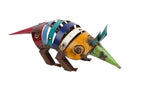 18" Rainbow Metal Armadillo Garden Hanging Wall or Door Decor