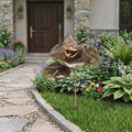 5" Copper Frog Garden Stake